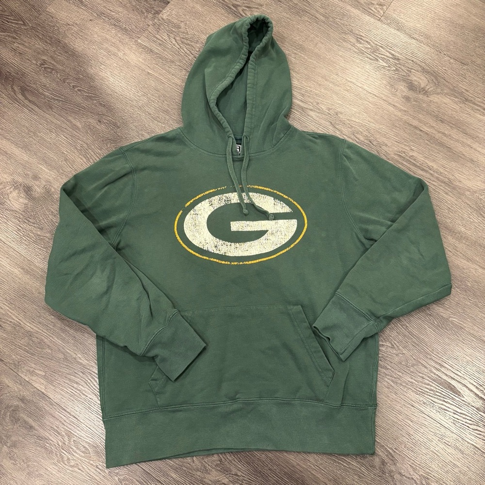 Vintage Green Bay Packers OTS NFL Hoodie, Men’s Large
